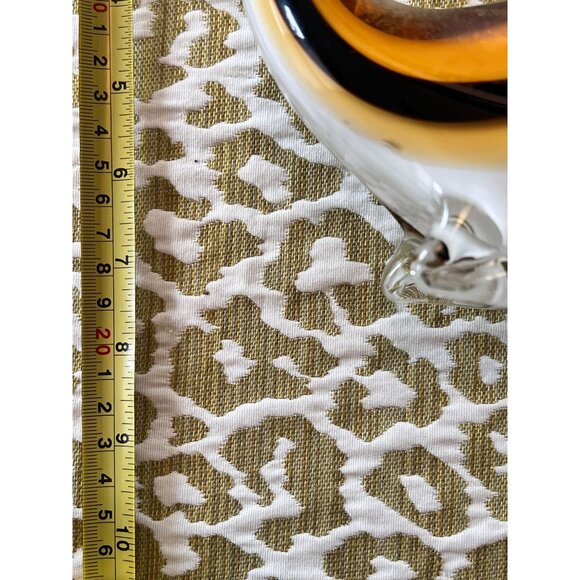 RARE Dynasty Gallery Antelope Hand Fused Art Glass Lt'd Ed 'Vinci' Line AMBR BLK - Picture 11 of 12